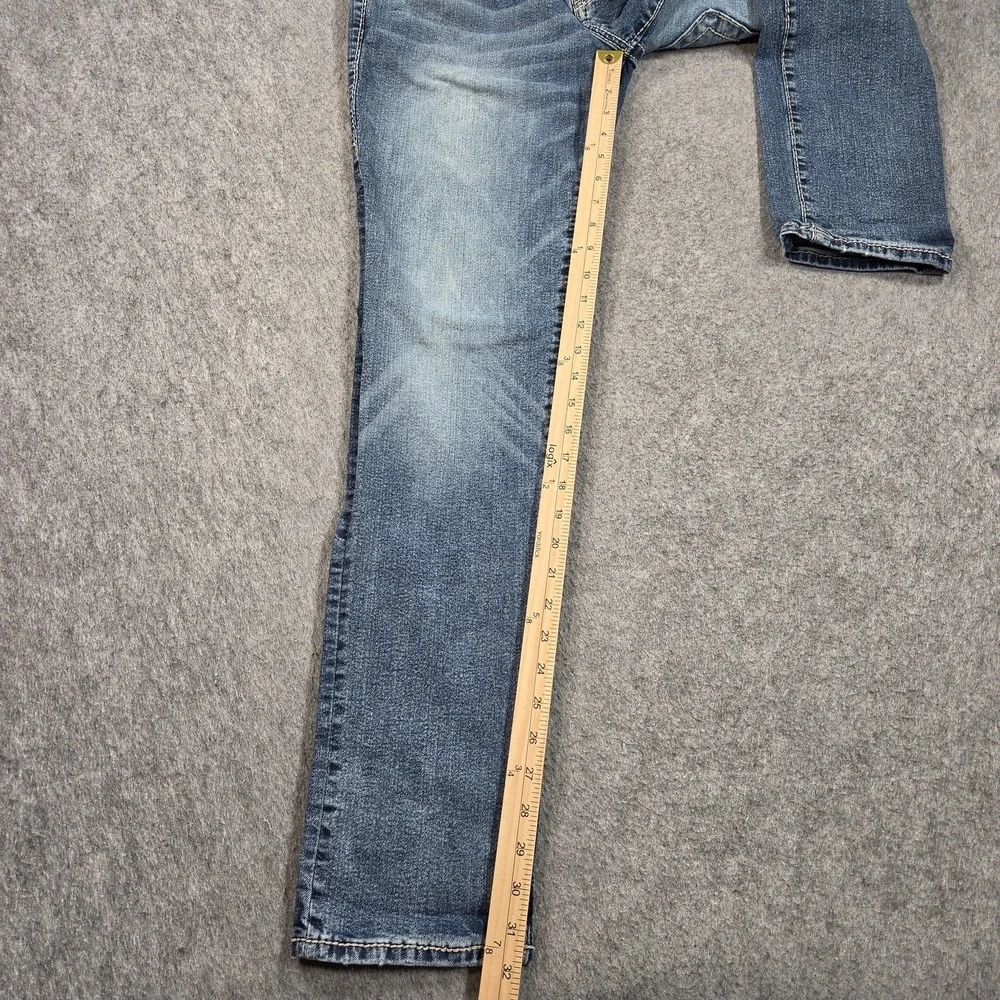True Religion Rocco Relaxed Skinny Jeans Mens 30x30 (tag 30) Blue Wash Stretch
